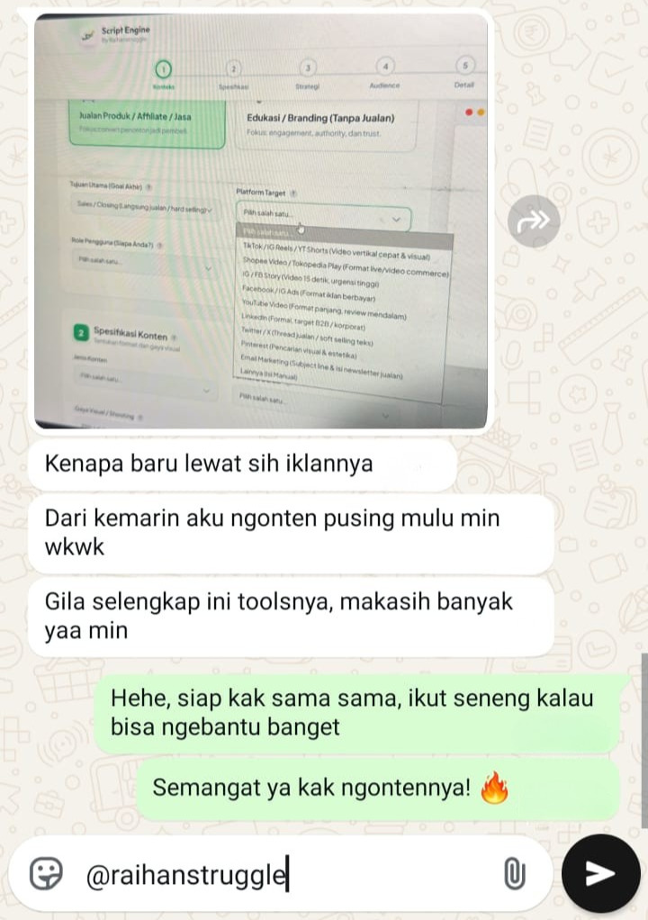 Testimonial pengguna 2
